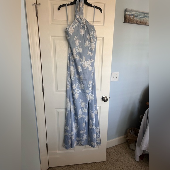BHLDN—Anthropology Blue and White Floral Dress - Picture 4 of 8